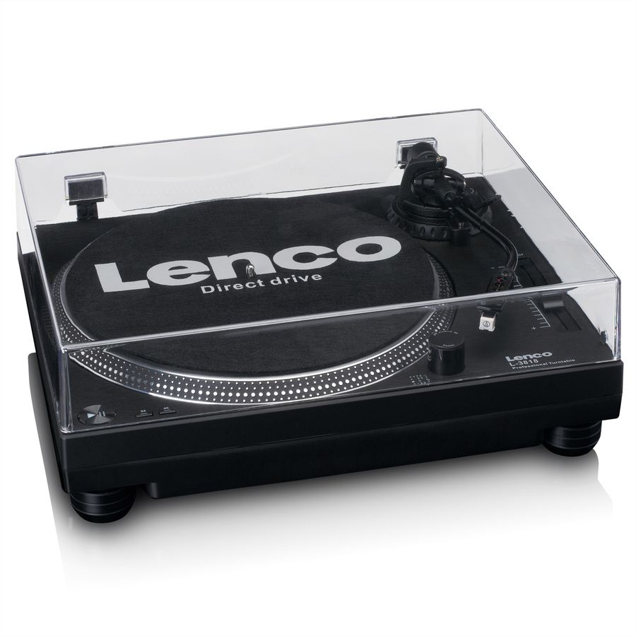 Platine vinyle Lenco L-3818BK, Noir