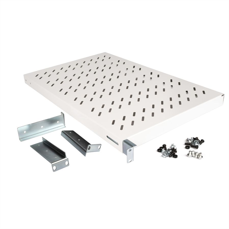 ROLINE 19-Zoll Fachboden 1 HE, verstellbar 770 T 50 kg grau
