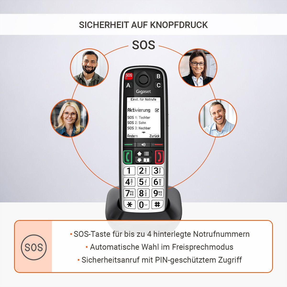 Gigaset Festnetztelefon Easy 500