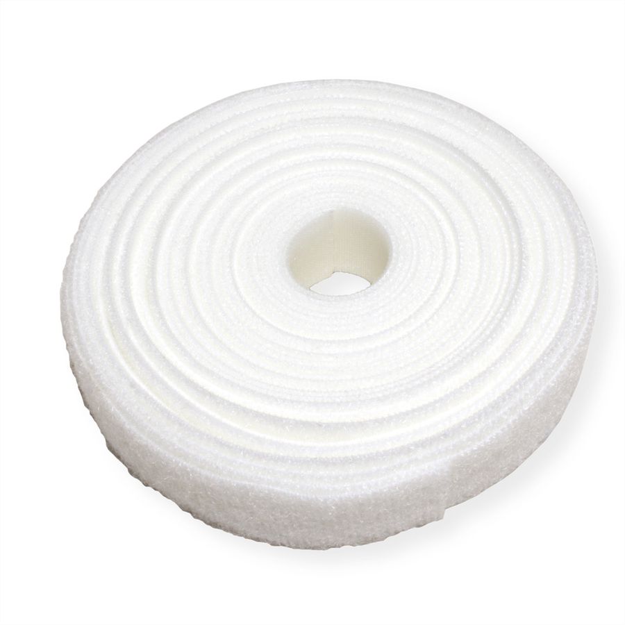 VELCRO® ONE-WRAP® Bande non perforée, 20mm, blanc, 5 m