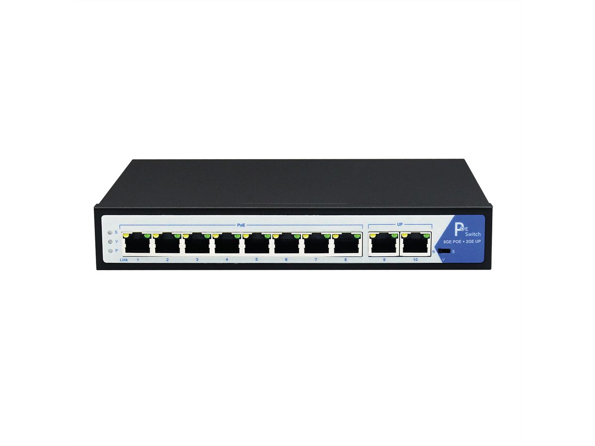 VALUE Switch PoE+ Gigabit Ethernet, 8+2 ports