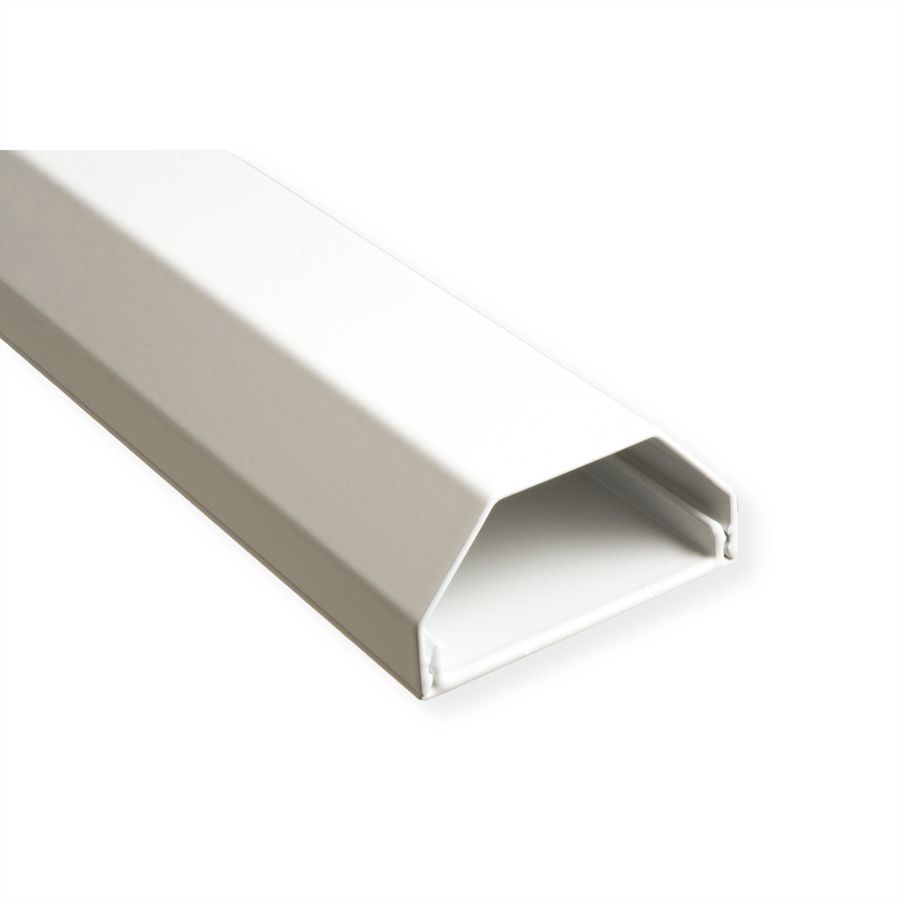 ROLINE Canal de câbles alu, 50x26mm, blanc, 1,1 m