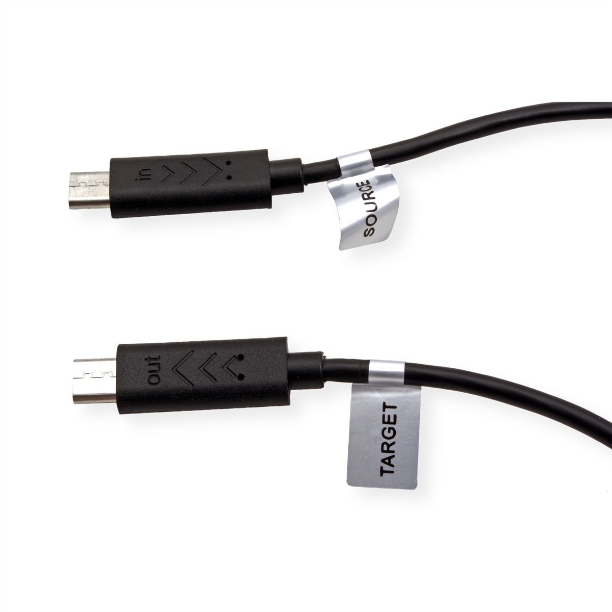 Cablu USB 2.0 la micro USB-B 0.8m, Roline 11.02.8825