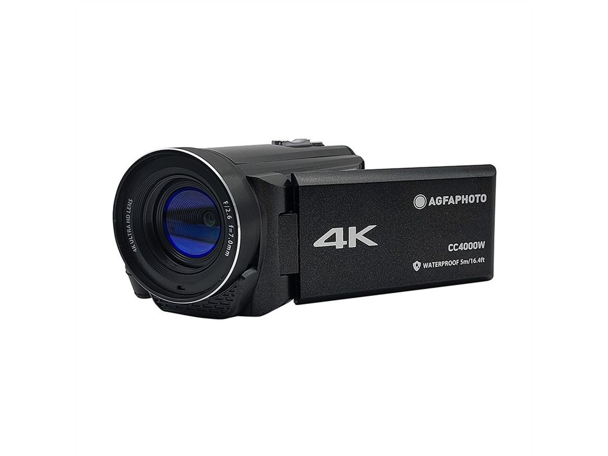 Agfa 4K Waterproof Camcorder CC4000W, Black