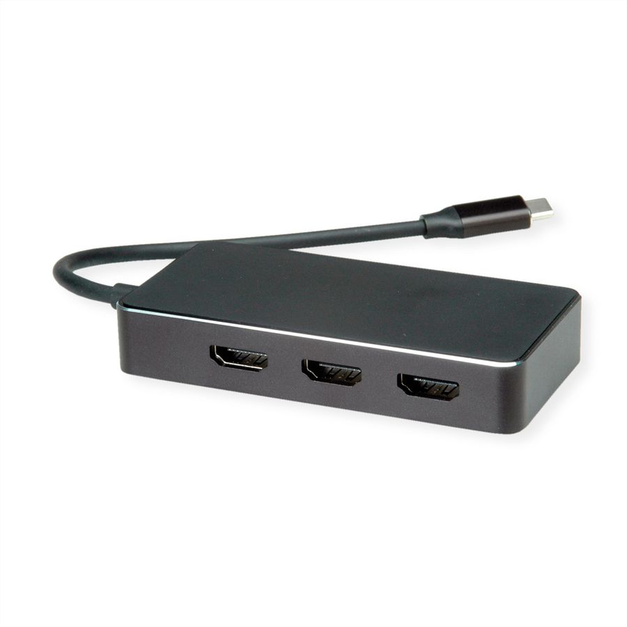 VALUE Adaptateur Multi-Display USB type C - 3x HDMI, Multi-Stream 4K