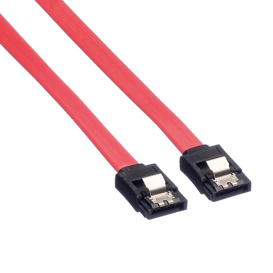 VALUE Câble SATA 6.0 Gbit/s pour disques durs, fermoir à cliquet, 0,5 m