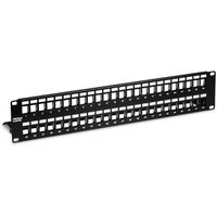 TRENDnet TC-KP48S Tableau de connexion blindé HD 2U Keystone vierge à 48 ports