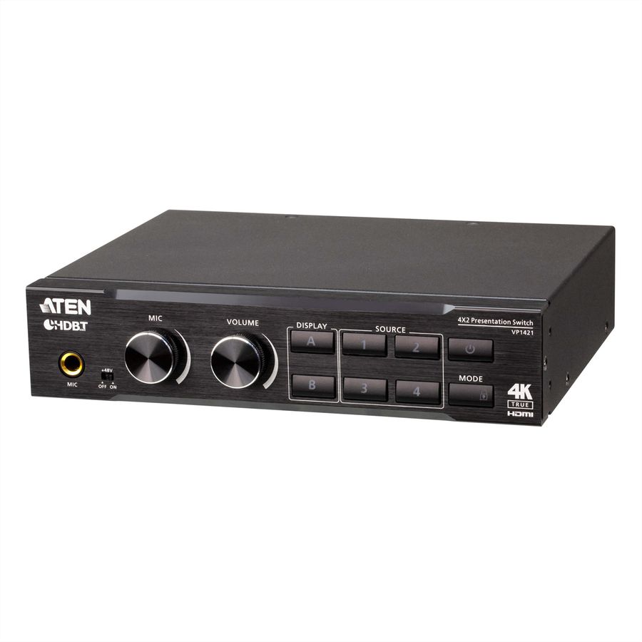 ATEN VP1421 Commutateur matriciel de présentation True 4K 4 x 2
