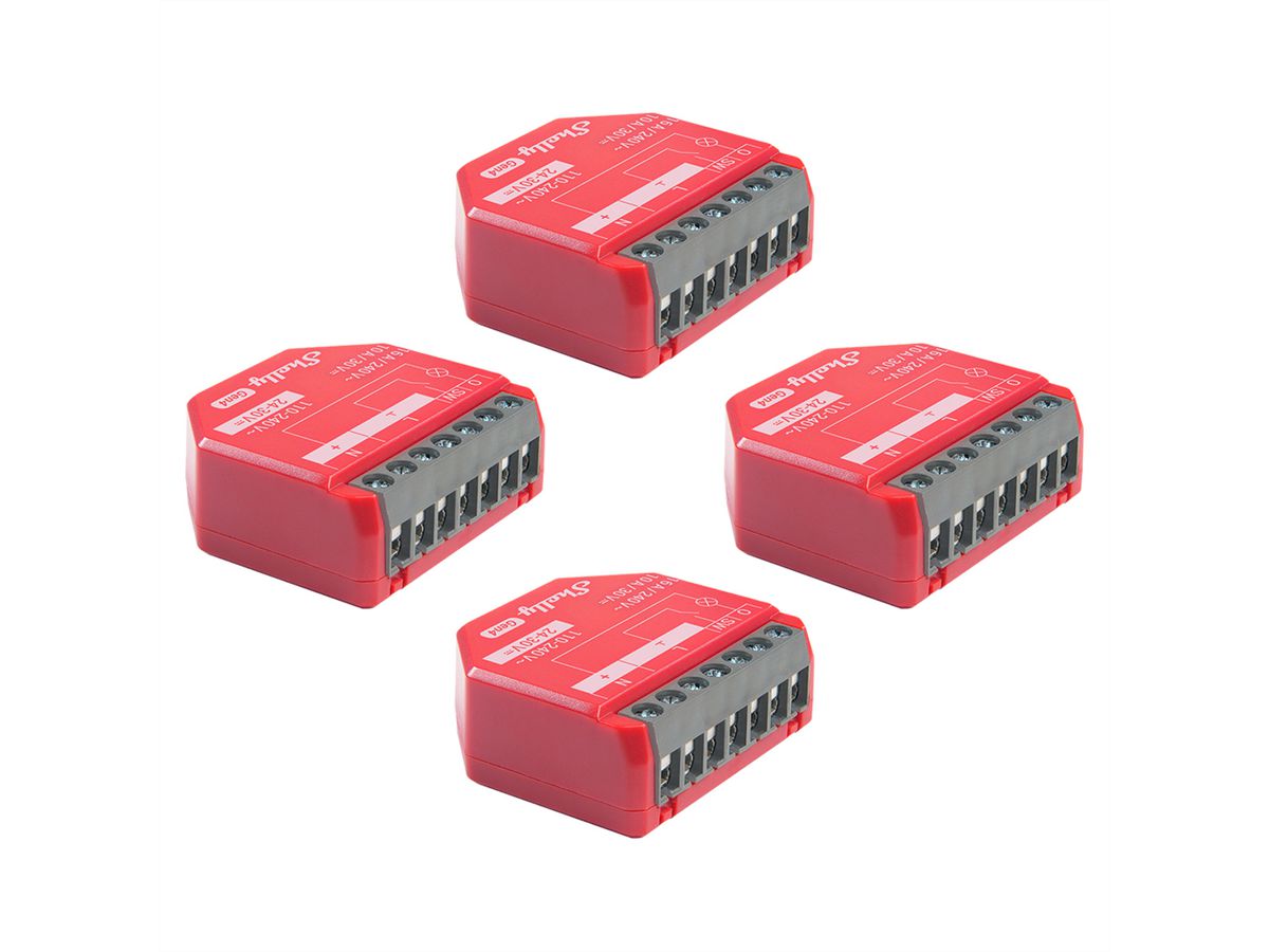 Shelly Schaltaktor 1PM Gen4, (Quadro pack)