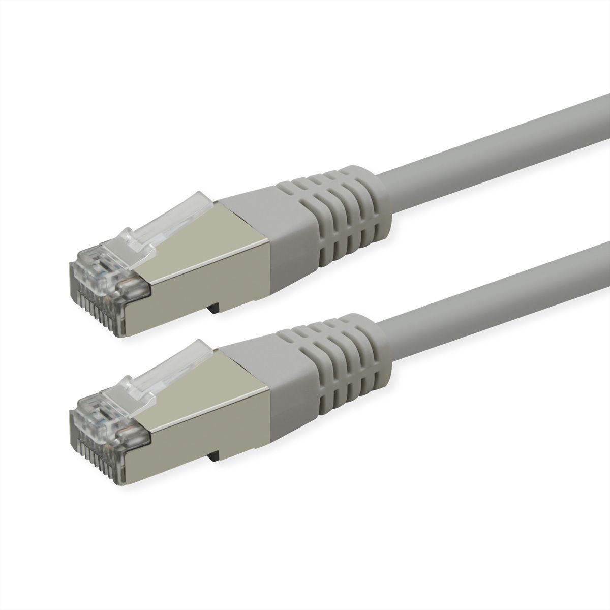 ROLINE Patchkabel Cat.6 (Class E), PoE, S/FTP (PiMF), grau, 5 m