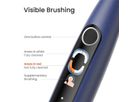 Kit brosse à dents sonique Oclean X Lite, bleu foncé, 72’000 mouvements/min, Smart Screen, autonomie 40 jours