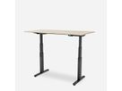 WRK21 Bureau Work 160 x 80 cm, Hauteur réglable, Mandal érable / Noir