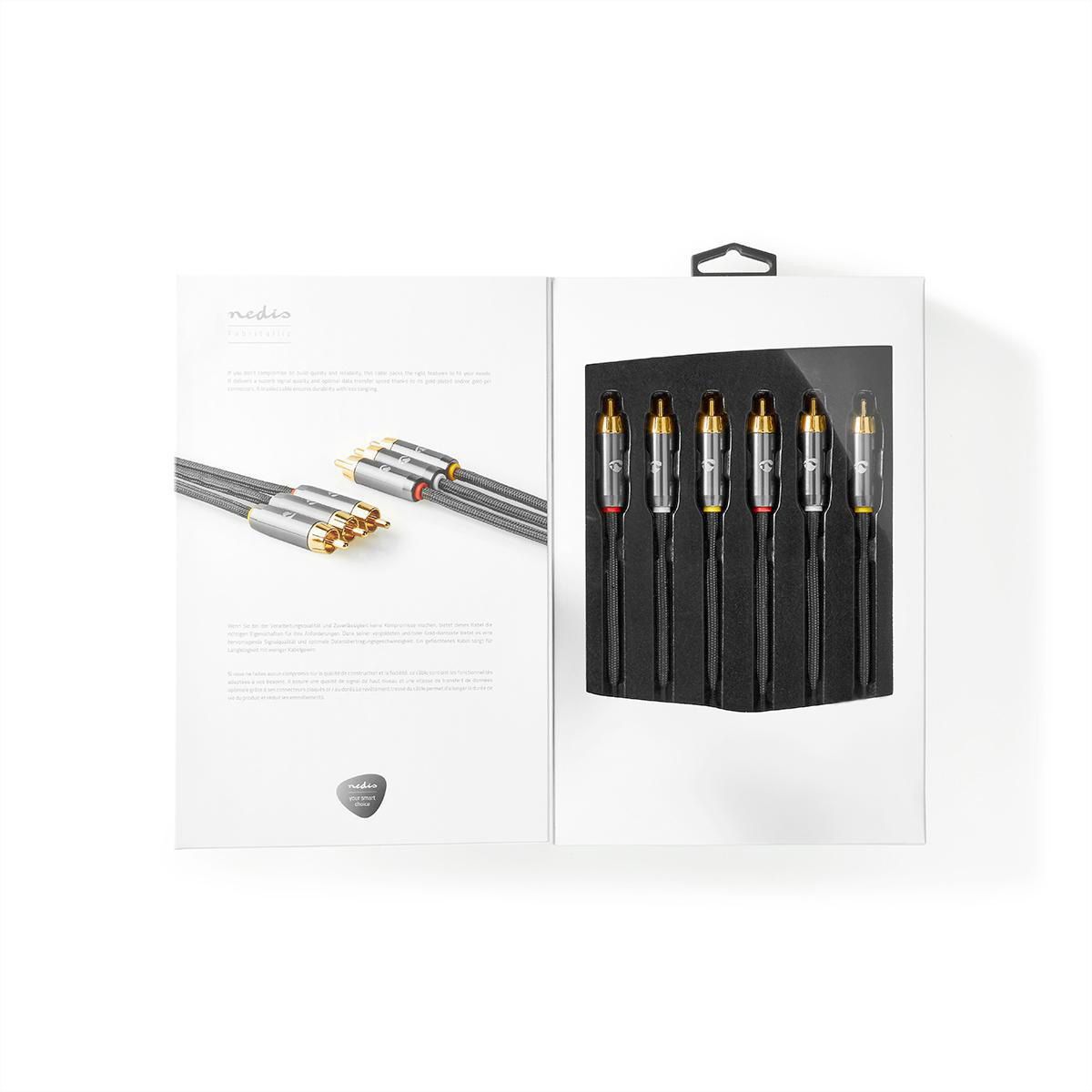 Nedis CROLINE Câble 3,5mm / 2x RCA M, 2 m