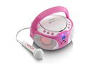 Lenco Lecteur CD SCD-650, Rose, effet de lumière