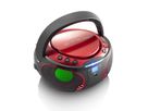 Lenco Lecteur CD SCD-550, Rouge, effet de lumière