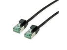 ROLINE RM Cordon DataCenter U/FTP Cat.6A (Classe EA), slim, noir, 1 m