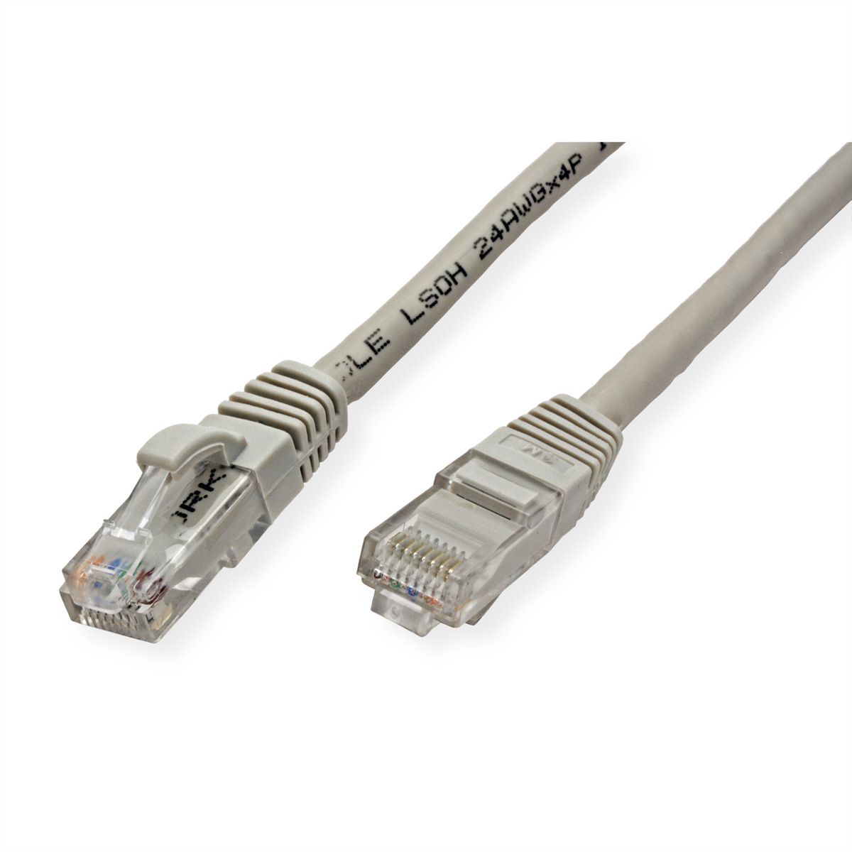 Cordon VALUE Cat.6 (Classe E) UTP LSOH, gris, 2 m