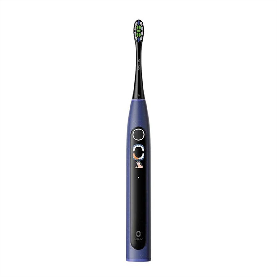 Kit brosse à dents sonique Oclean X Lite, bleu foncé, 72’000 mouvements/min, Smart Screen, autonomie 40 jours