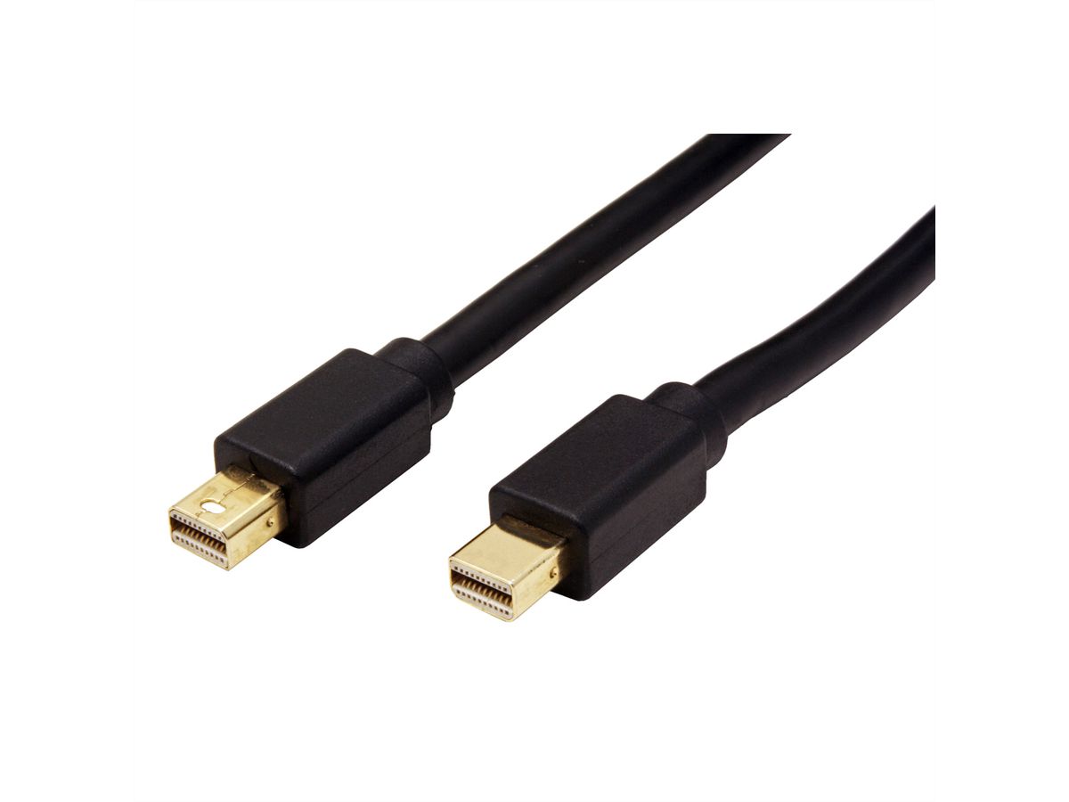 ROLINE Câble Mini DisplayPort v1.4, mDP M - mDP M, noir, 1 m