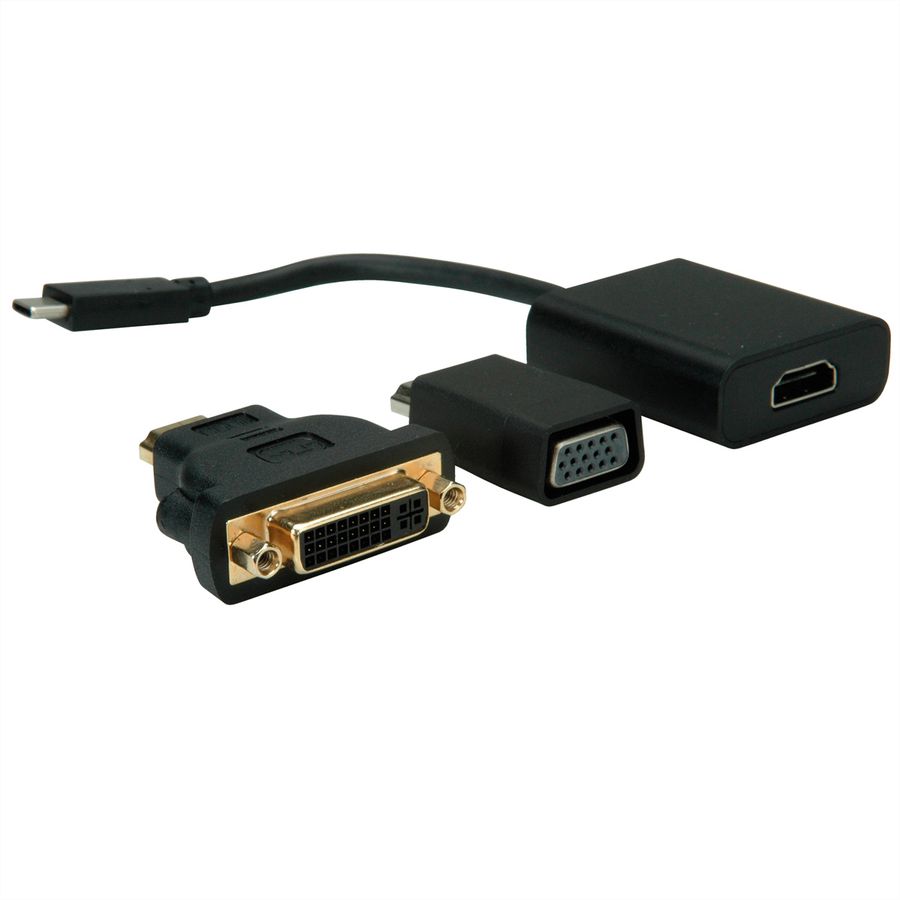 VALUE Adaptateur type C - VGA/HDMI/DVI