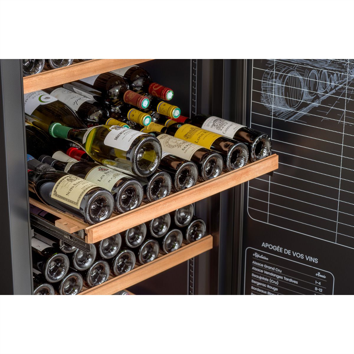Climadiff Armoire à vin RESERVE300XL, Autonome, 1 zone, 297 bouteilles