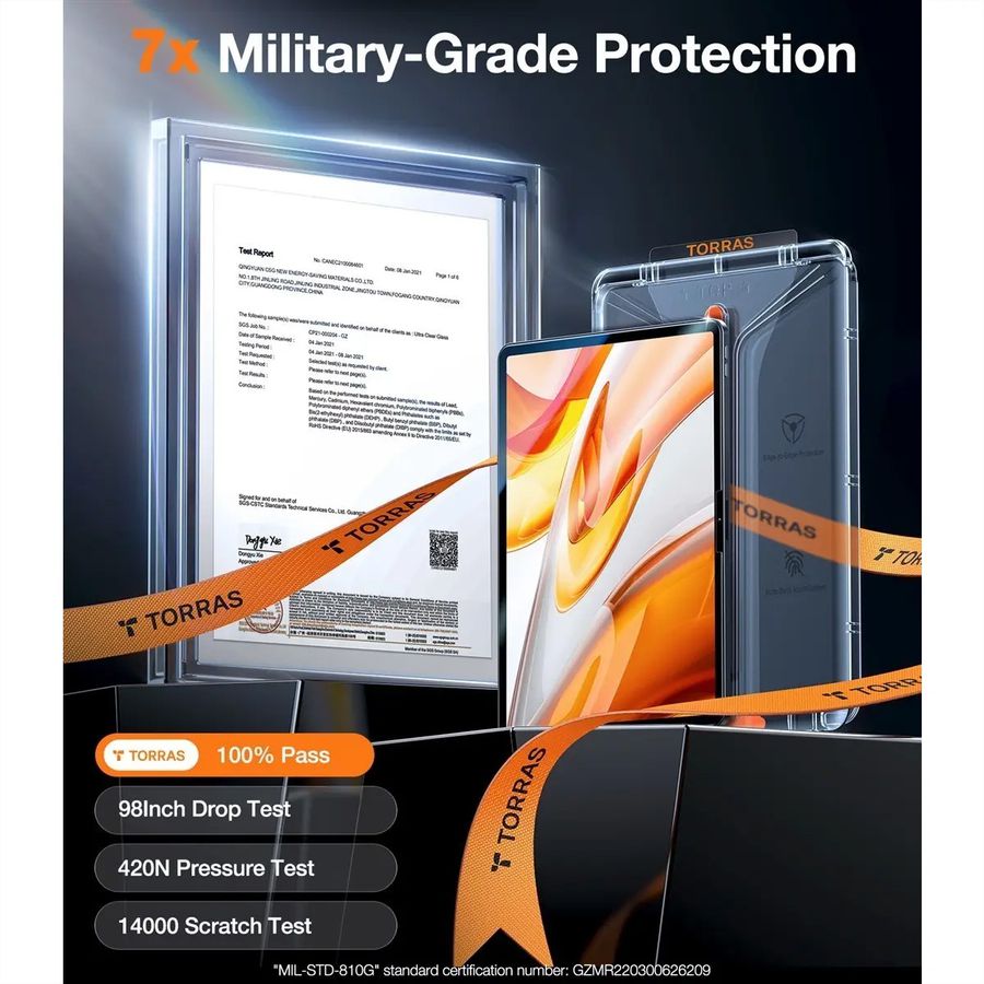 Torras Install Master protection d'écran, iPad Pro 11 2024, transparent