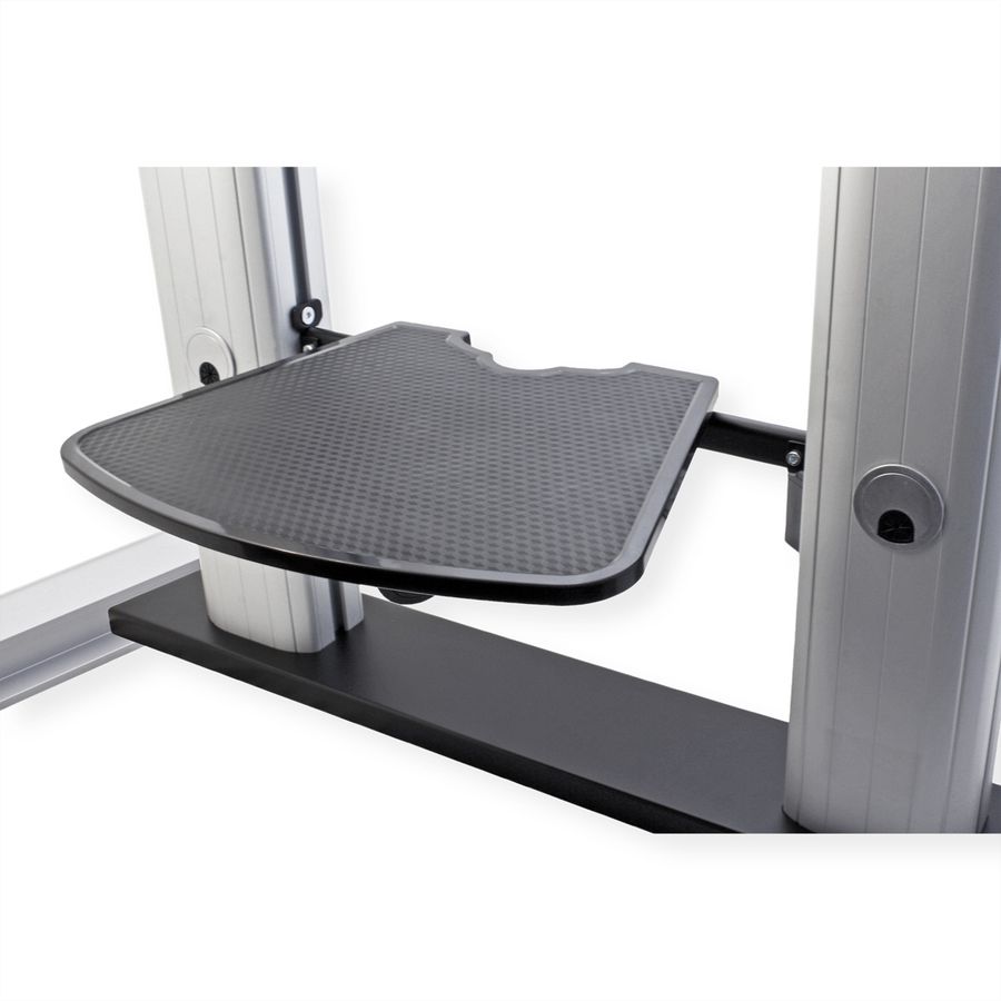 ROLINE LCD-/TV-Rollständer, 60-100 Zoll, bis 100 kg, silberfarben