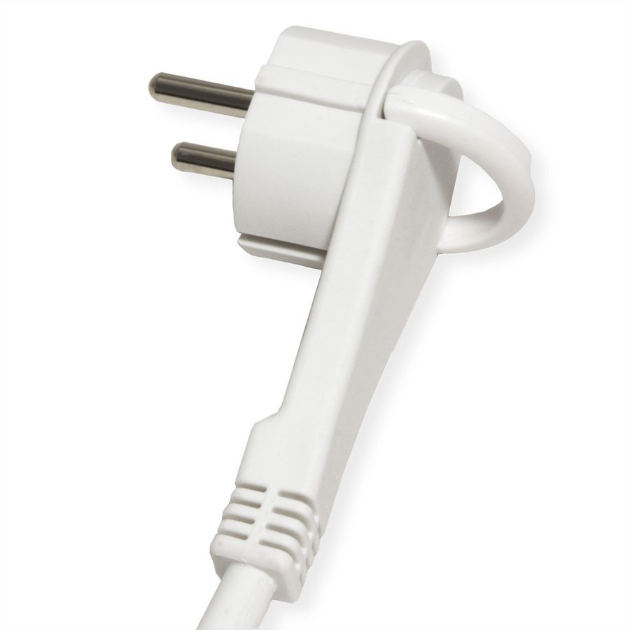ROLINE 4-fach Steckdosenleiste mit Schalter, rund, UTE Version, USB-Charger A+C, blau, 3 m