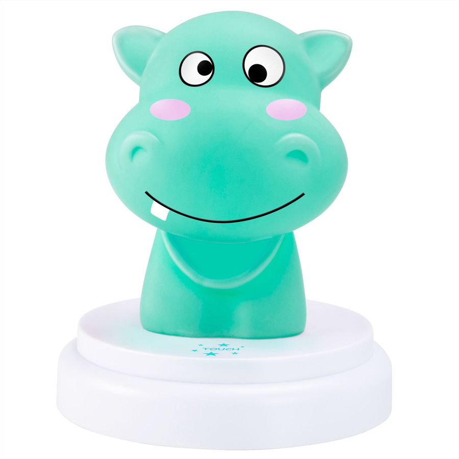 Alecto Baby LED Nachtlicht Silly Hippo, Nilpferd, blau
