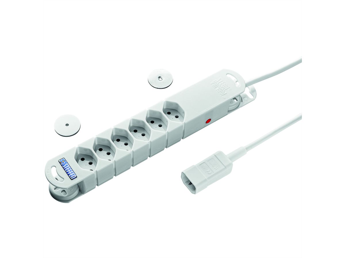 Steffen Steba Variabl C14 6x , sans interrupteur, blanc, 3m
