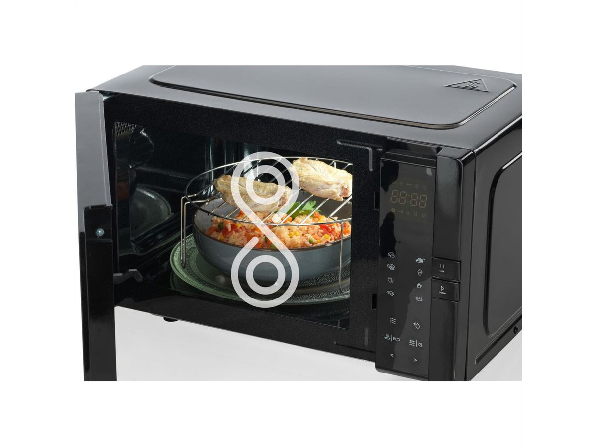 Hisense Mikrowelle H25MOBS4HGI, mit Grill, 25L, schwarz