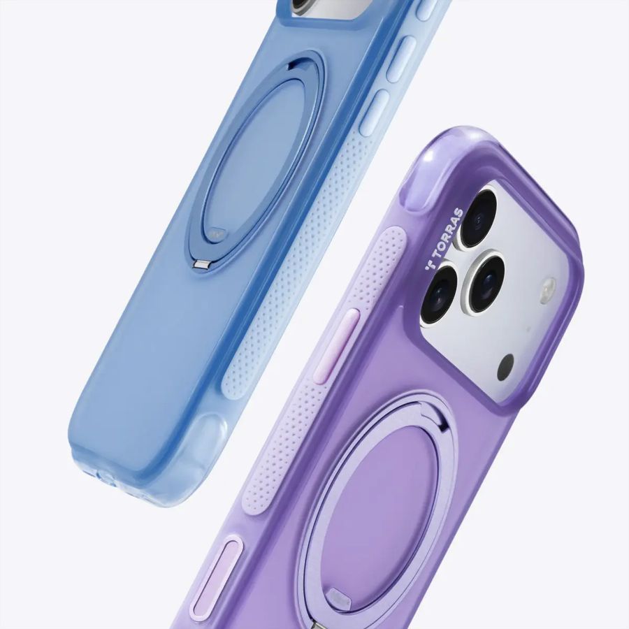 Torras Ostand O3 Air Case, iPhone 17 Pro Max, pourpre