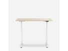 WRK21 Schreibtisch Work 140 x 80 cm, Höhenverstellbar, Mandal Ahorn / Weiss