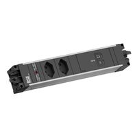 BACHMANN STEP ALU 2xCH 90°, 1xUSB C/C 100W