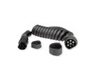 ROLINE Câble de recharge VE type2, 1-Phase, 250VAC (1P+N+E), 32 A, 7,4 kW, spirale (max. 5m)