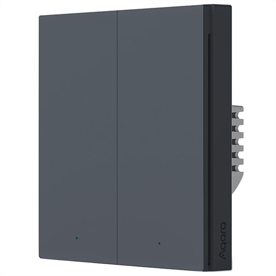 Aqara Wandschalter H1 mit Neutralleiter, 2x Schalter, für 86mm Format