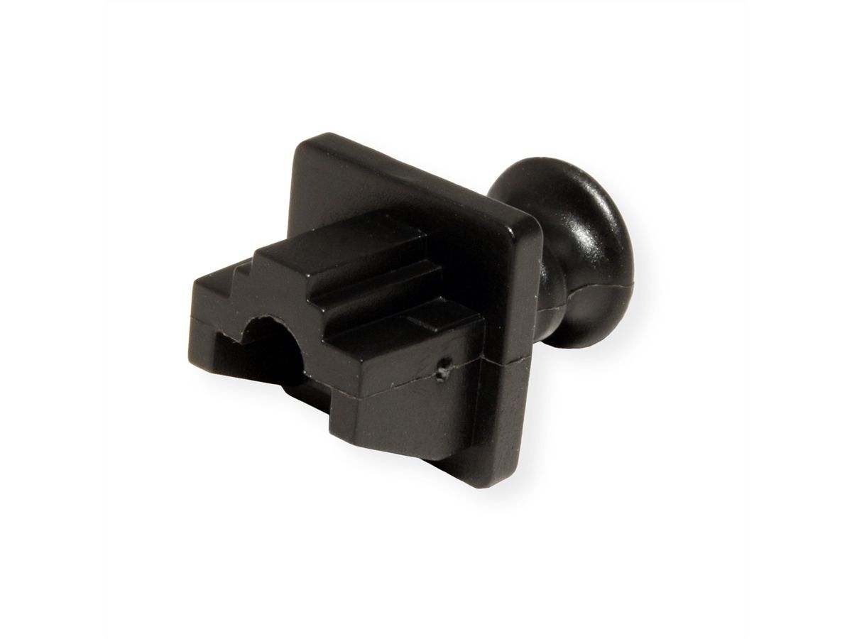 VALUE Protecteur anti-poussière pour prises RJ45, noir