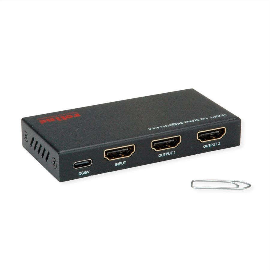 ROLINE HDMI Video-Splitter, 8K, 2fach