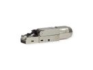 ROLINE feldkonfektionierbarer RJ-45 Stecker Cat.6A (Class EA), STP, silberfarben