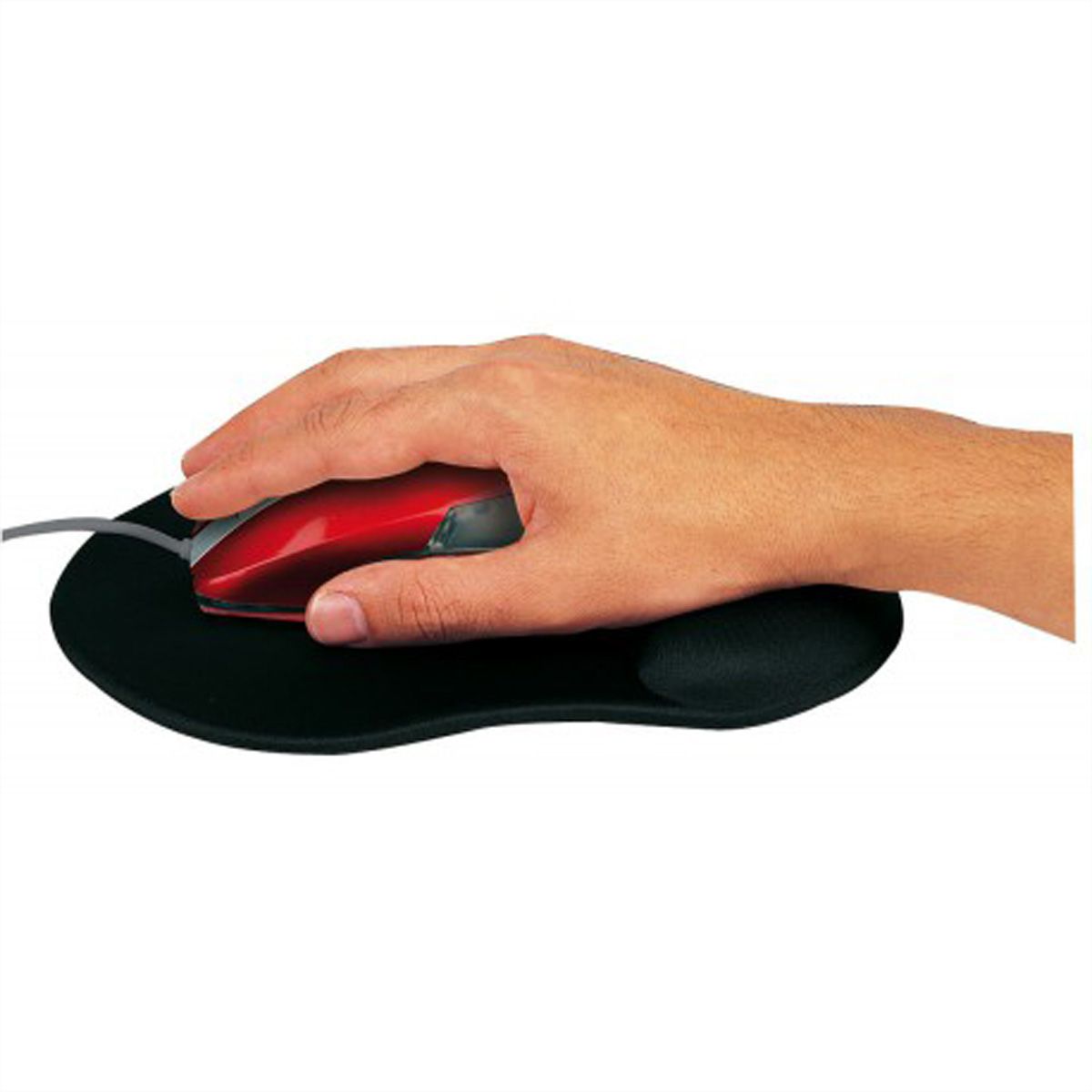 T'NB Ergo Design Mausmatte ergonomisch mit Gel Einsatz, schwarz