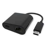 VALUE Convertisseur USB-C - Gigabit Ethernet, PD Port, 100W