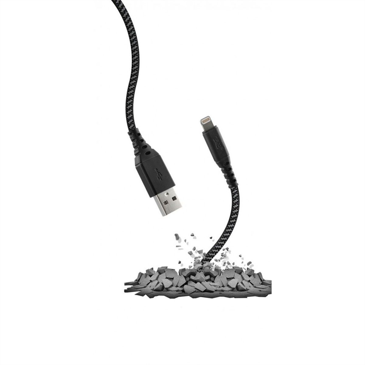 T'NB XW3M USB/Lightning Kabel, schwarz/grau, 3 Meter