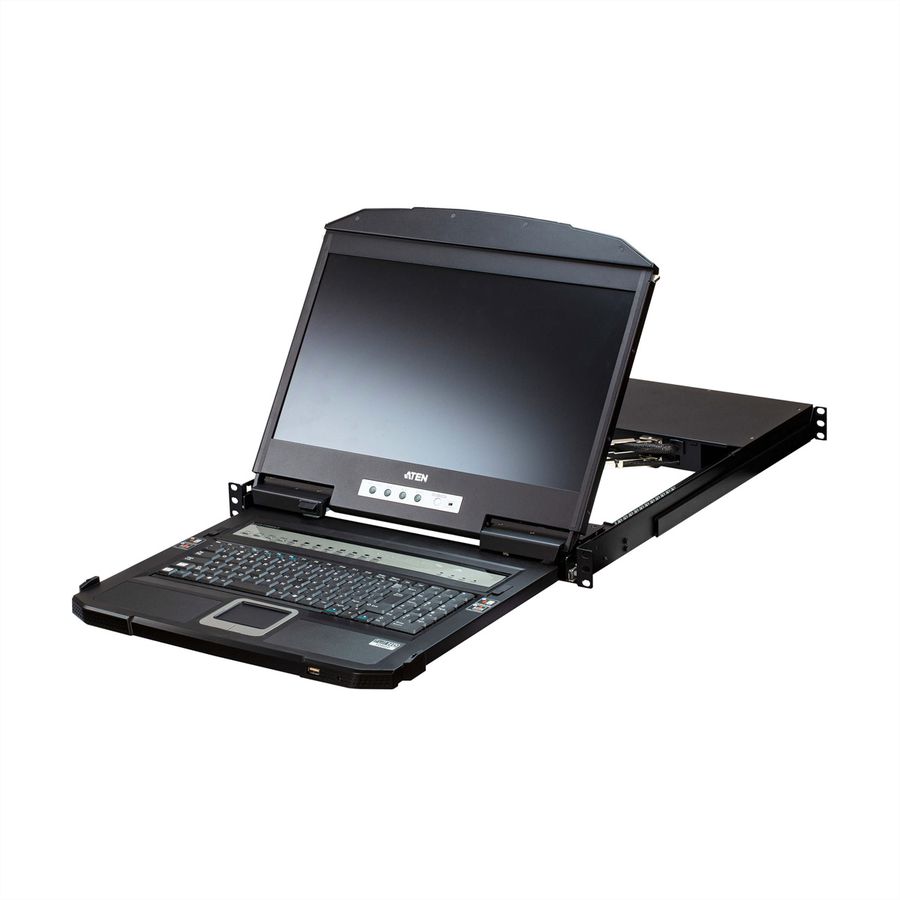 ATEN CL3884NW 4-Port Multi-View Dual Rail WideSceen LCD KVM, CH-Layout
