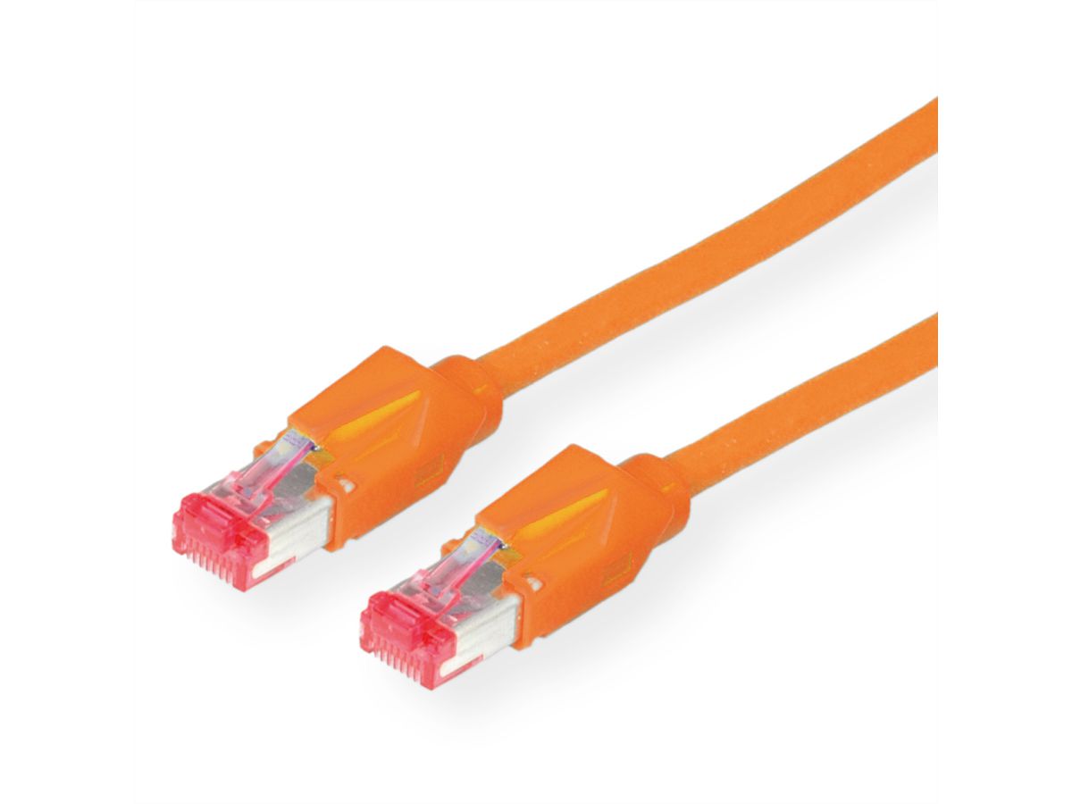 DÄTWYLER Patchkabel Kat.6 (Class E) S/FTP, CU 7702 flex LSOH, Hirose TM21, orange, 2 m