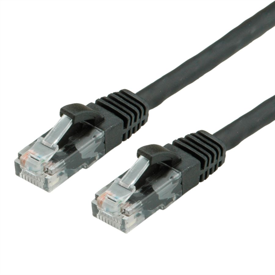 VALUE Patchkabel Cat.6 (Class E) UTP, LSOH, schwarz, 2 m