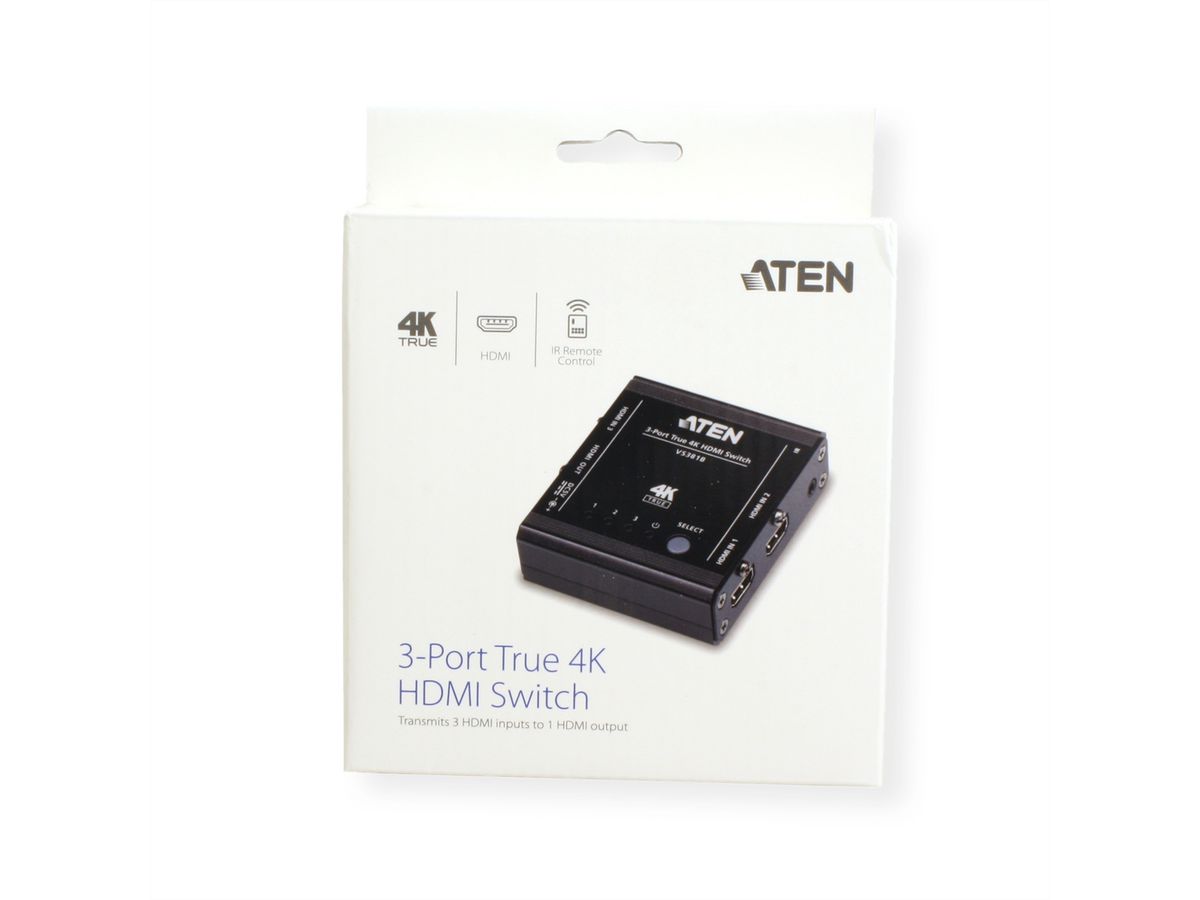 ATEN VS381B HDMI Switch mit 3 Ports True 4K