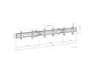 Hagor Menuboard CPS W3L 32-43" Menuboard Wandhalterung für 3 Displays