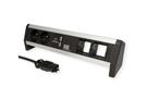 BACHMANN DESK 2xUTE 1xUSB Doppel Charger 2xTyp A