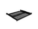 VALUE Etagère 19", 1U, 400 mm, max. 25kg, forme en U, noir
