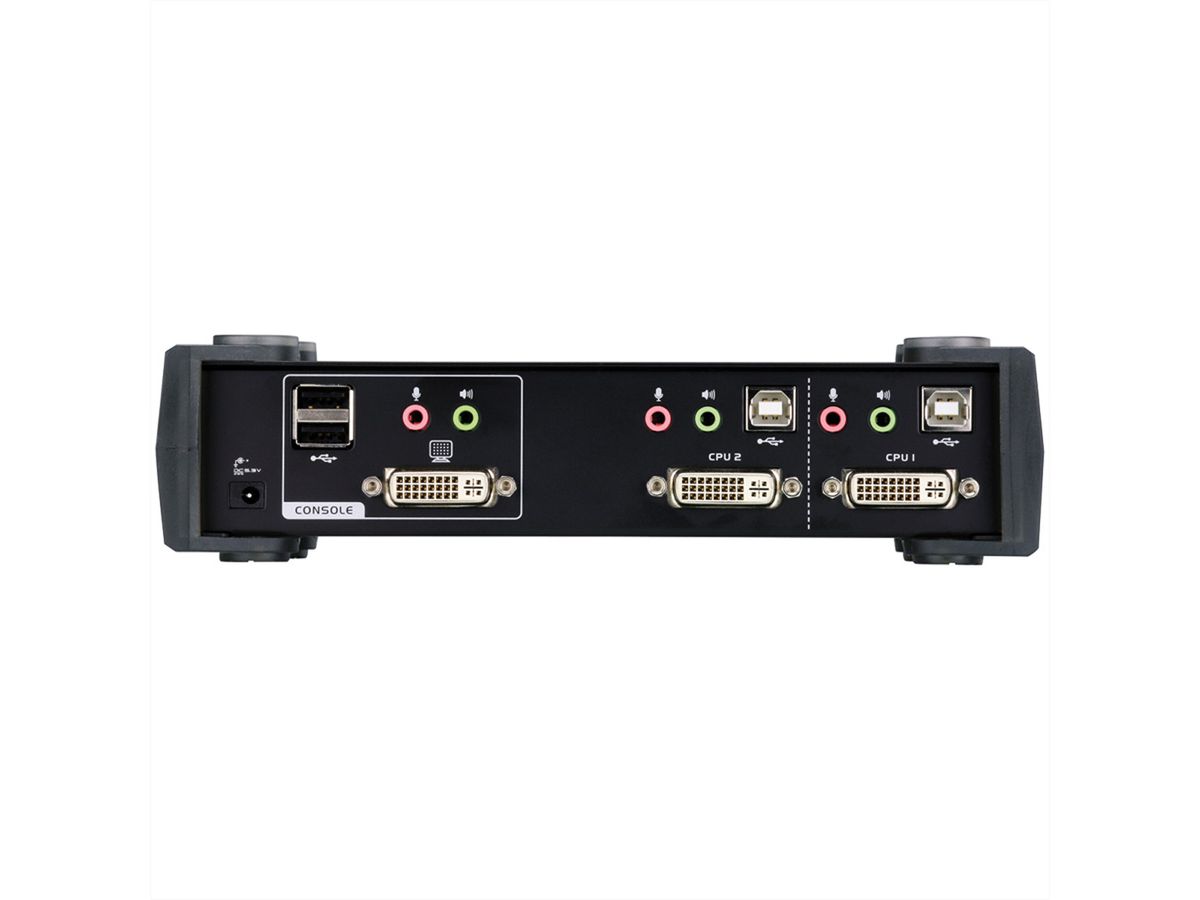 ATEN CS1762A KVM Switch DVI, USB, Audio, USB-Hub, 2 Ports